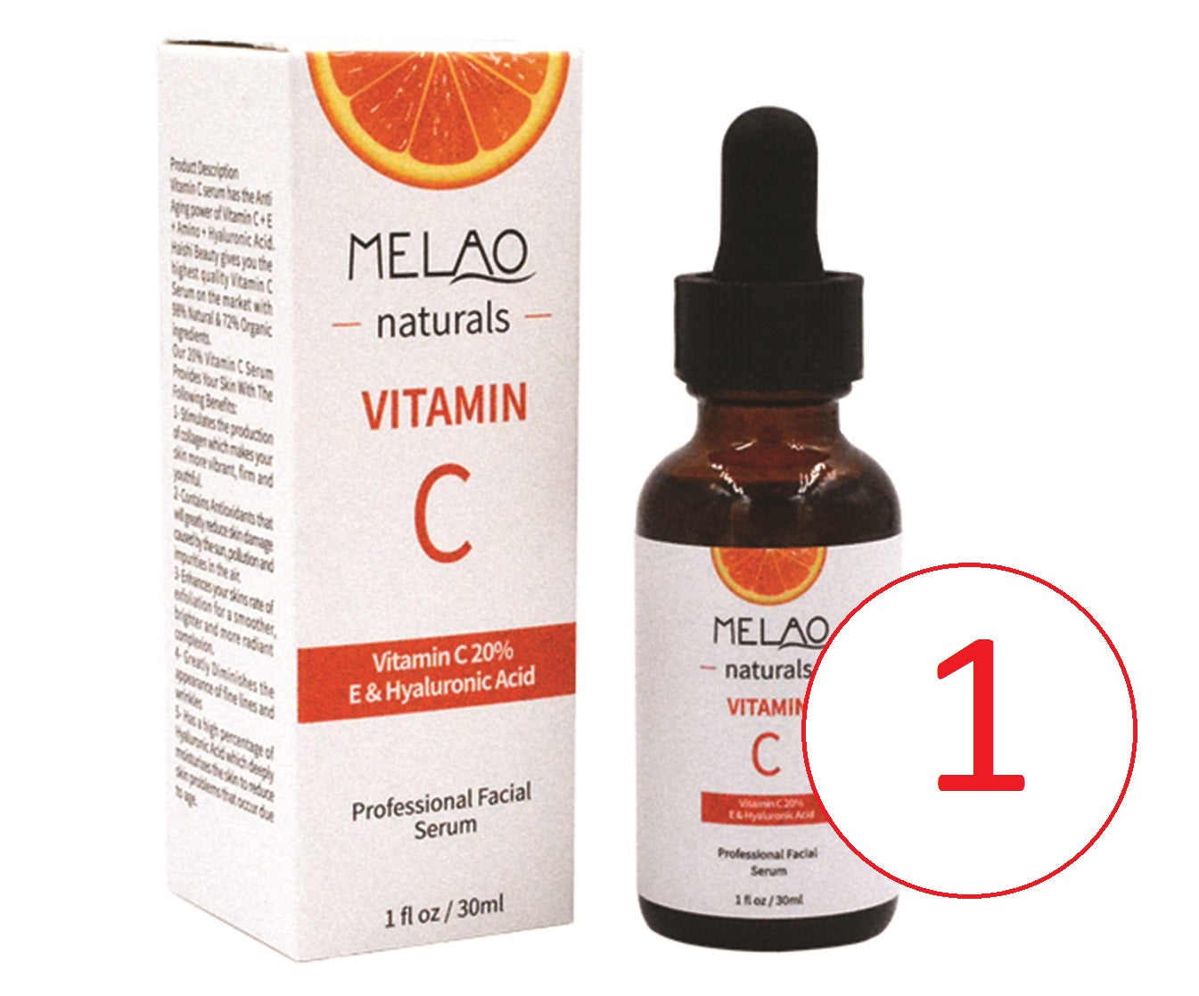 20% Vitamin C and Hyaluronic Acid Serum 30ml / 1oz