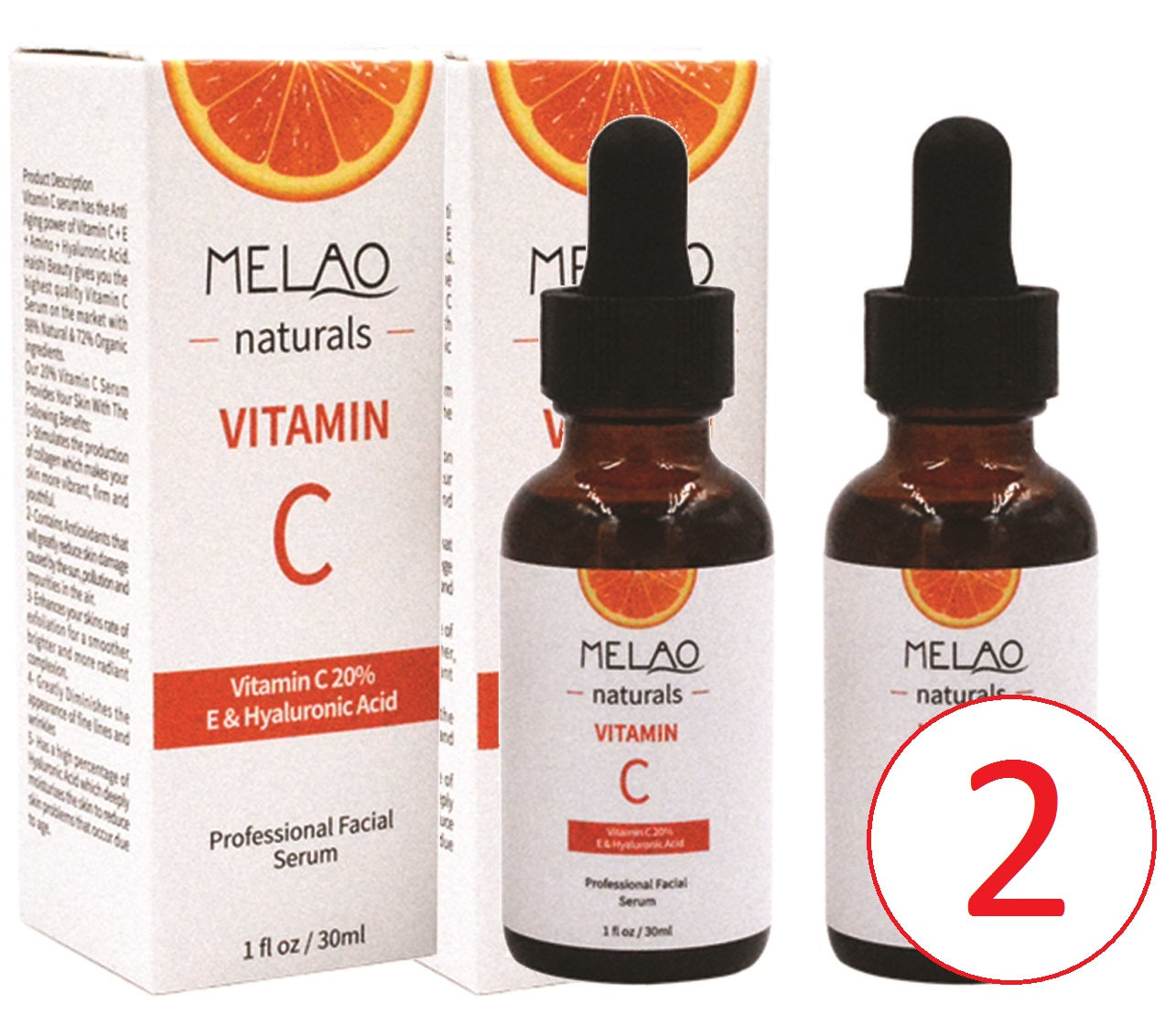 20% Vitamin C and Hyaluronic Acid Serum 30ml / 1oz