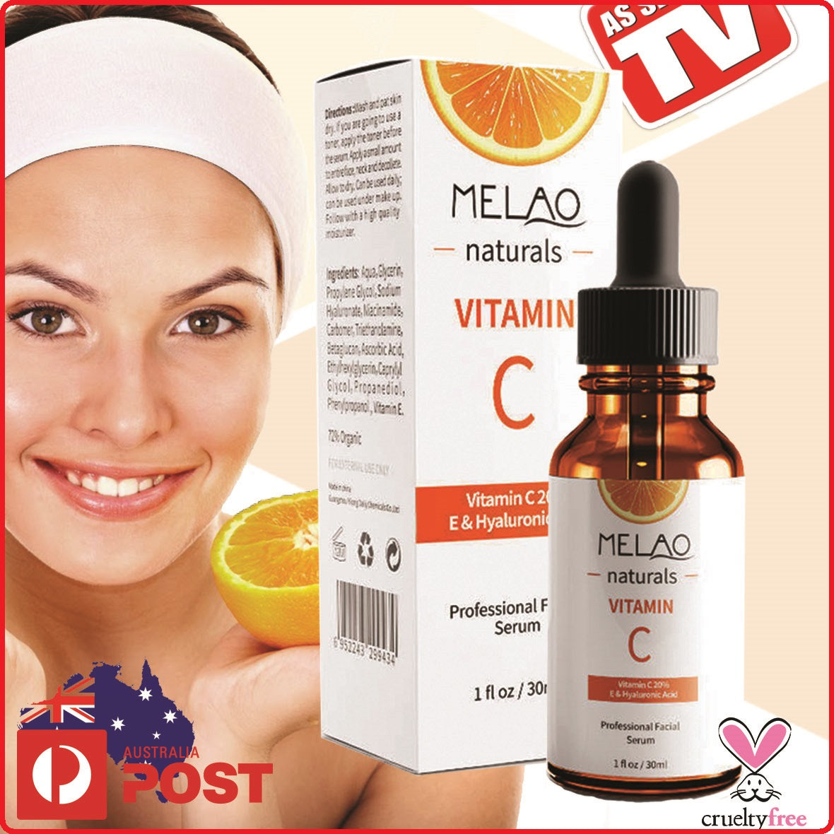 20% Vitamin C and Hyaluronic Acid Serum 30ml / 1oz