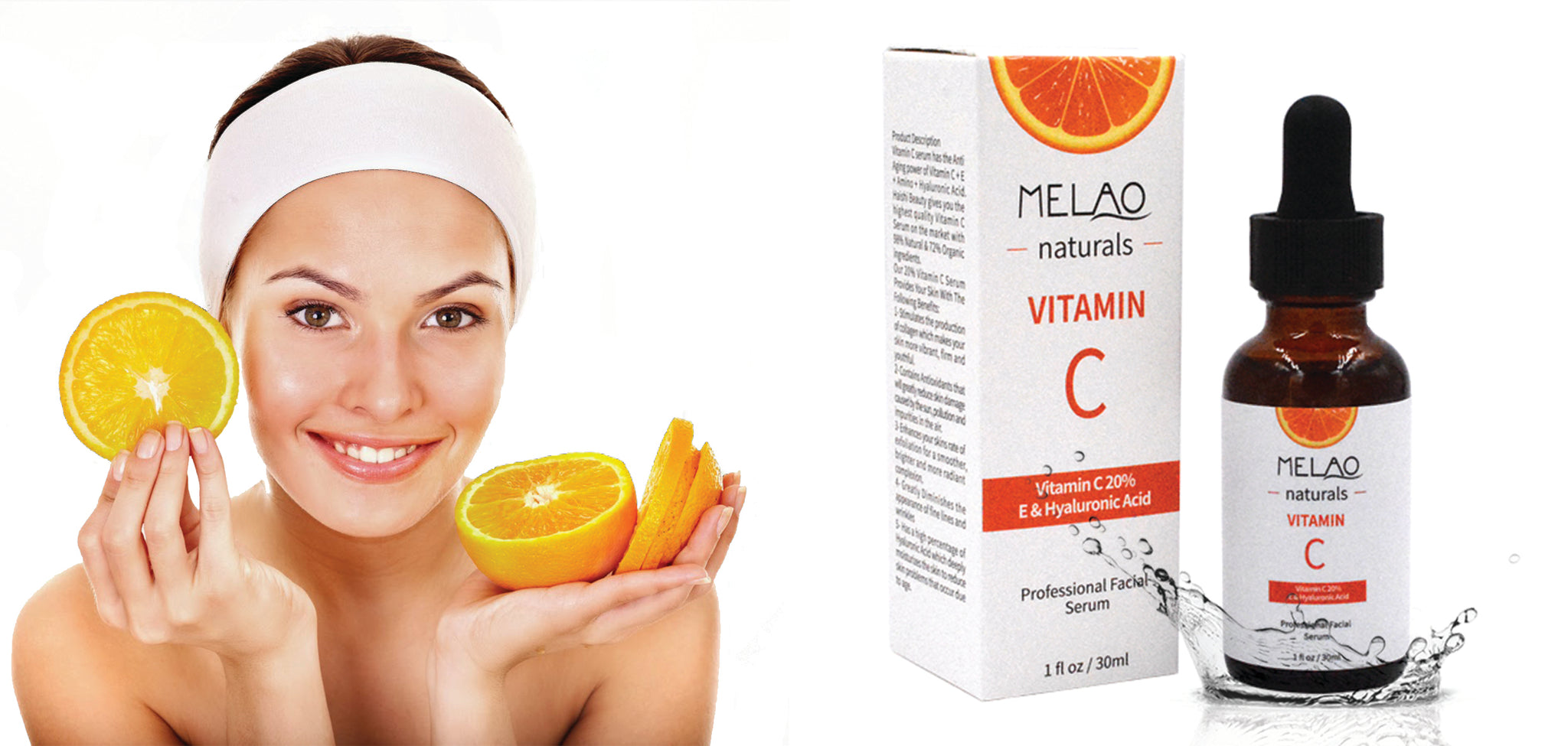 20% Vitamin C and Hyaluronic Acid Serum 30ml / 1oz